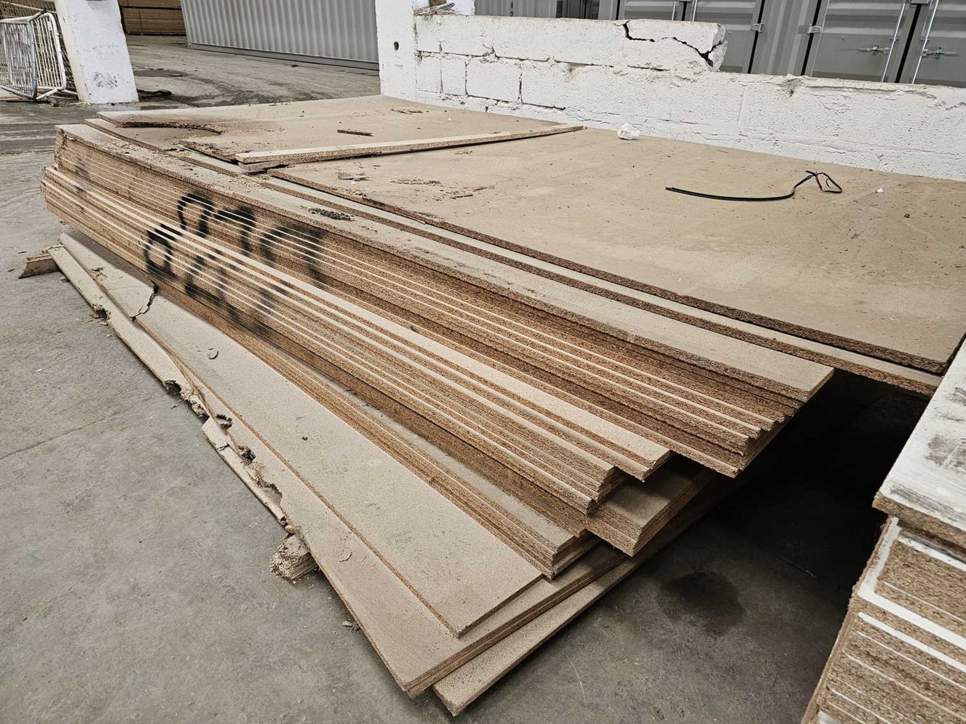 Selection of Chip Board Sheets (370cm x 183cm x 20mm - 35 of)