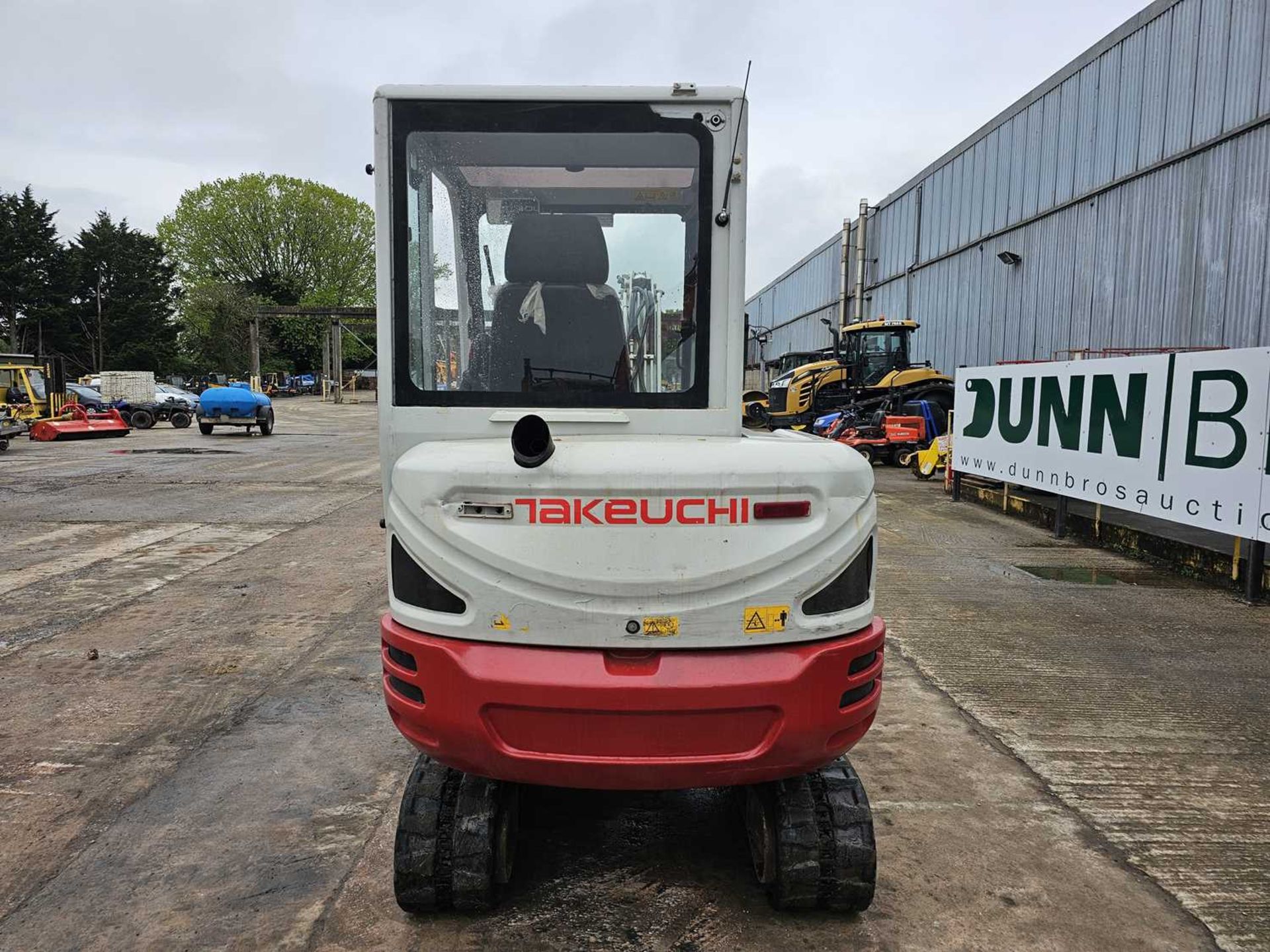 2017 Takeuchi TB230 Rubber Tracks, Blade, Offset, CV, QH, Piped - Image 4 of 33