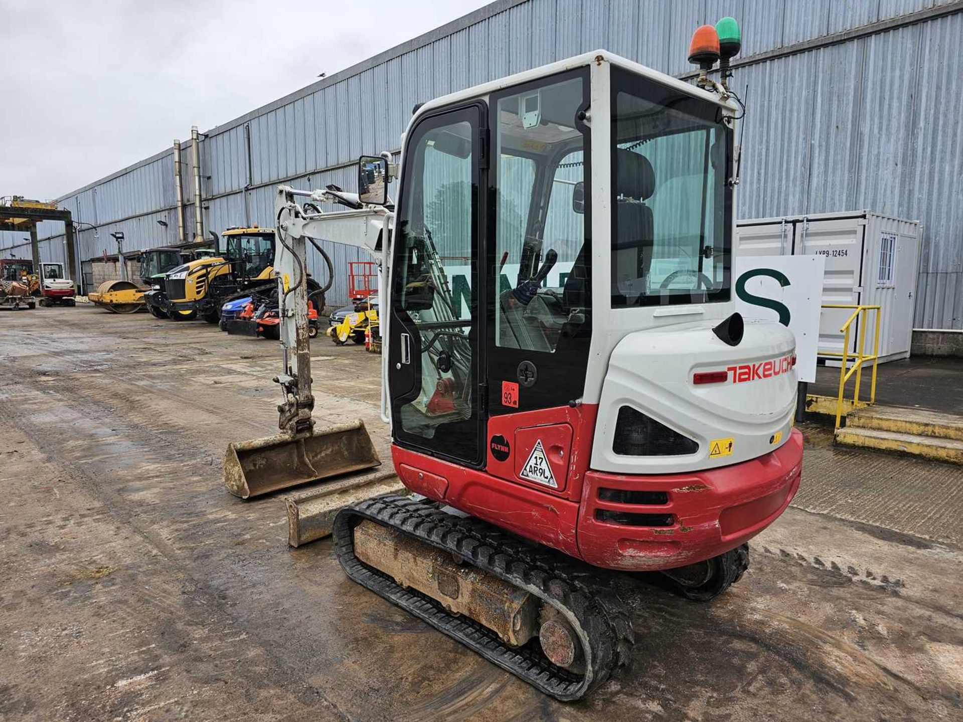 2018 Takeuchi TB230 Rubber Tracks, Blade, Offset, CV, Hill Hydraulic QH, Piped - Image 3 of 32