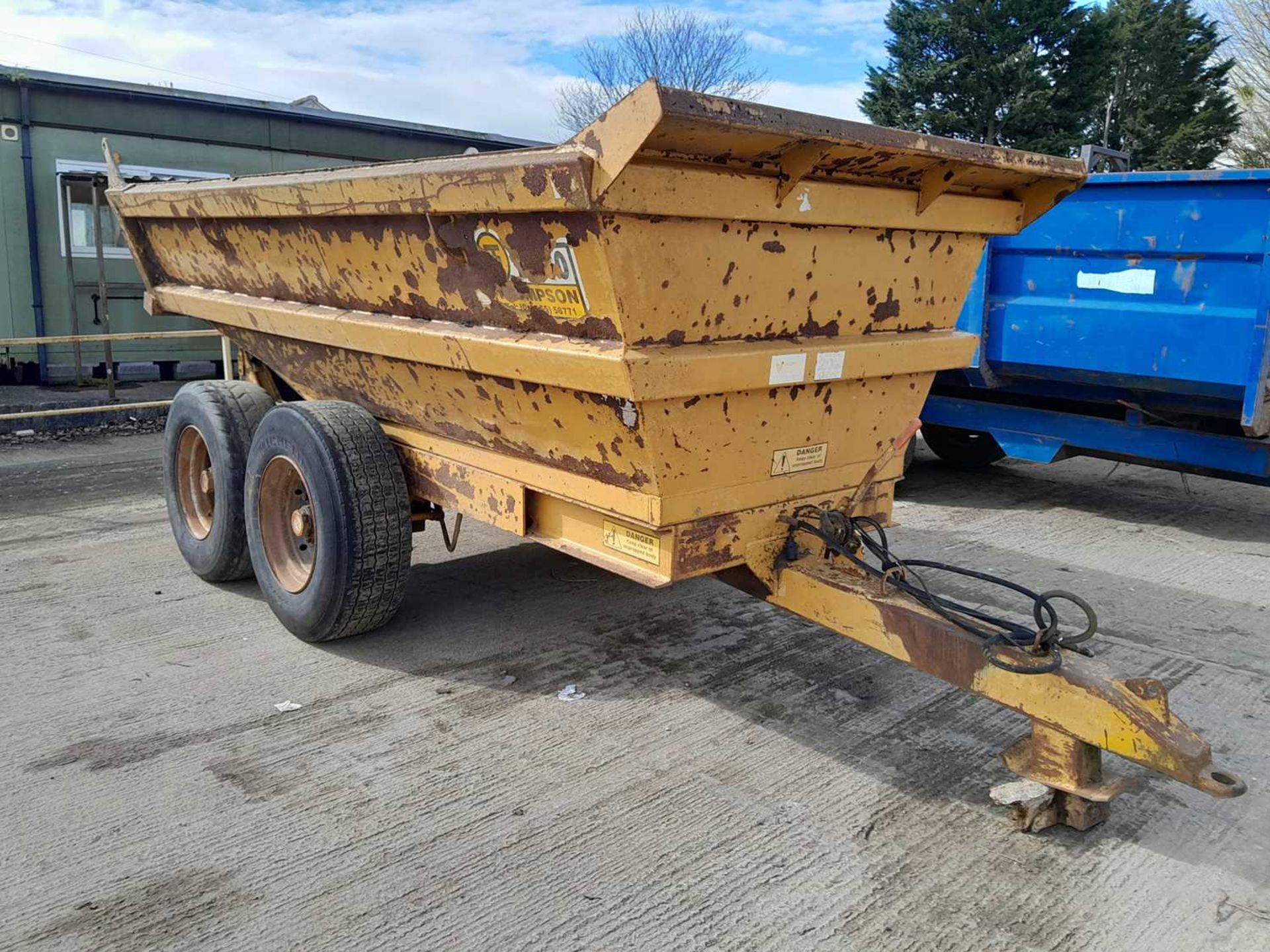 Thompson TD60 14 Ton Twin Axle Tipping Trailer - Image 4 of 9