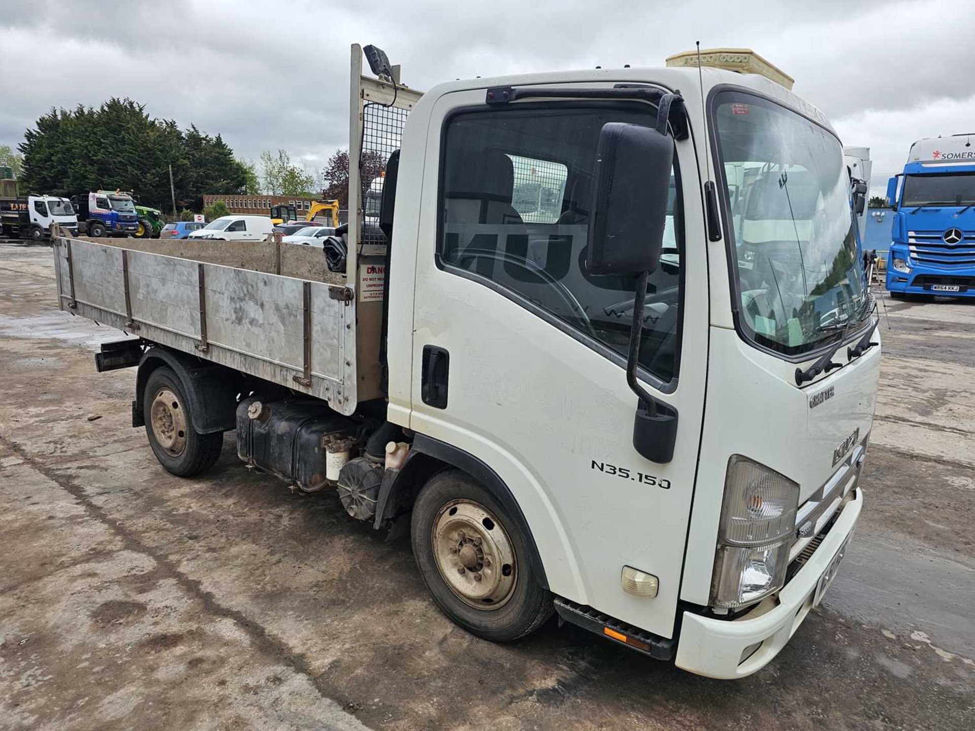 Isuzu N35.150 4x2 Drop Side Tipper Lorry, Reverse Camera, Fixed Tarp, Manual Gear Box, (Reg. Docs. A - Image 8 of 23