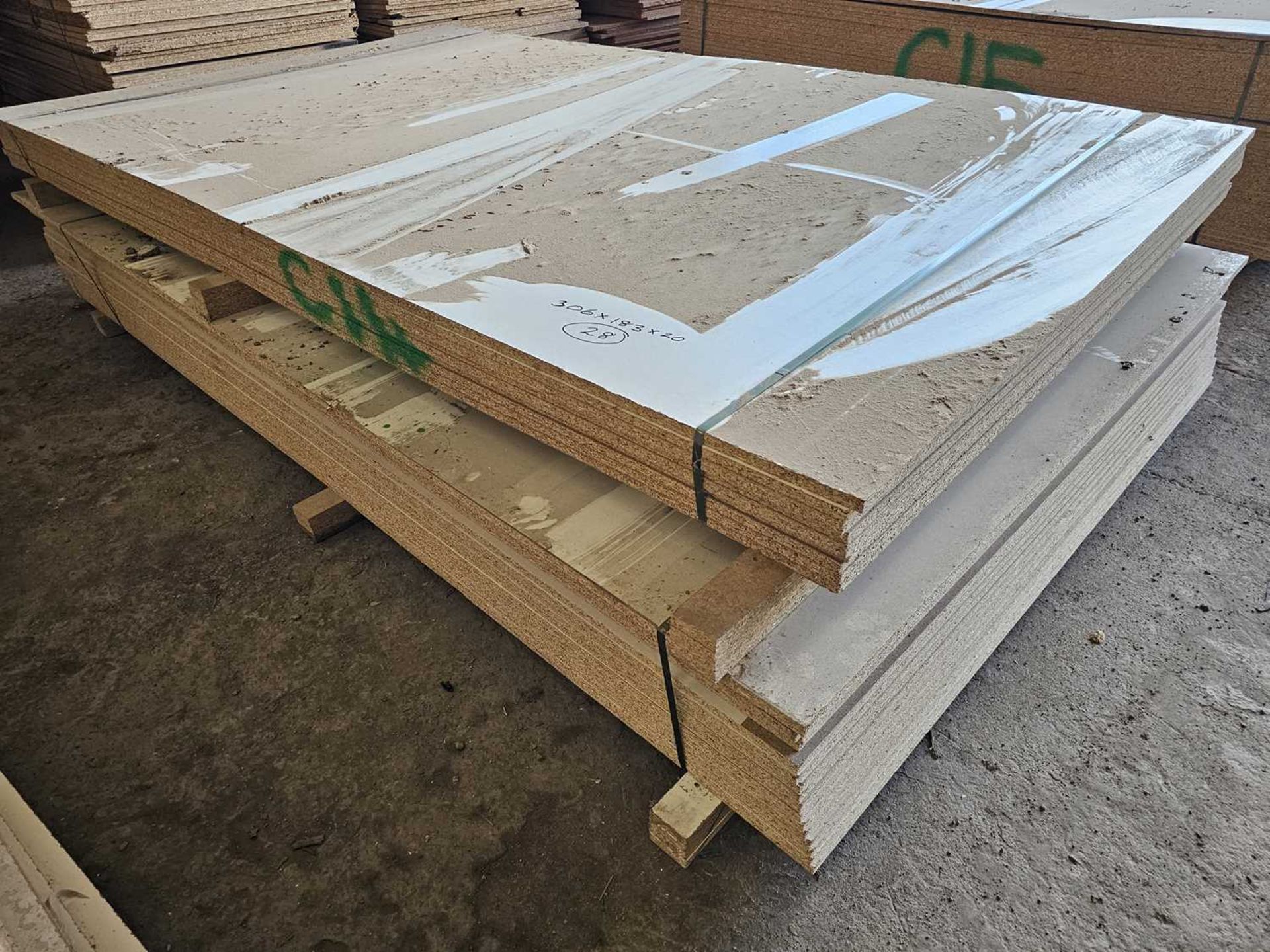 Selection of Chipboard Sheets (306cm x 183cm x 20mm - 28 of)
