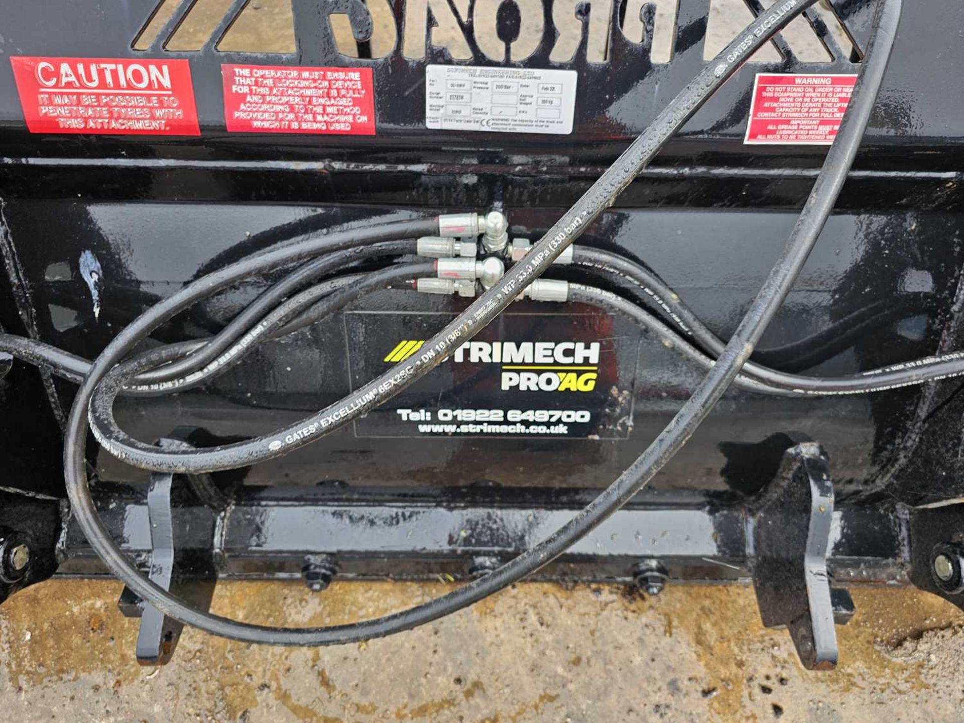 2022 Strimech 60" Hydraulic Muck Grab Euro 8 Brackets - Image 7 of 9