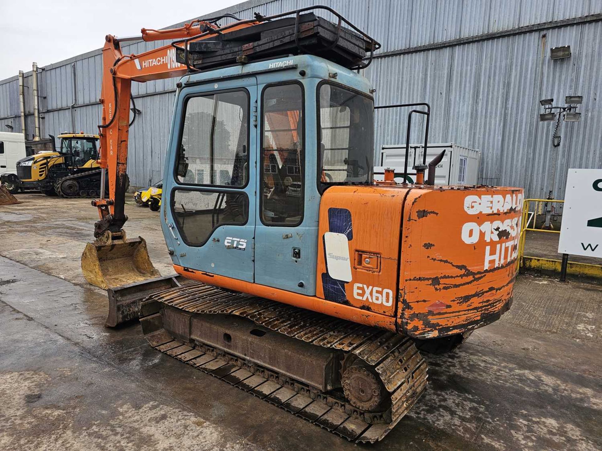 1995 Hitachi EX60-3, 450mm Steel Tracks, Blade, VG, Manual QH - Image 3 of 32