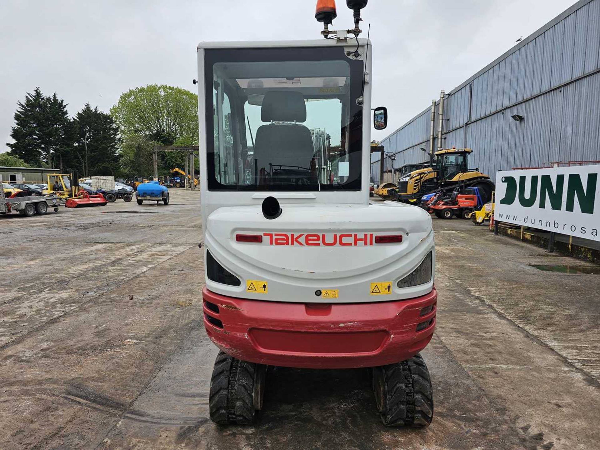 2018 Takeuchi TB230 Rubber Tracks, Blade, Offset, CV, Hill Hydraulic QH, Piped - Image 4 of 32