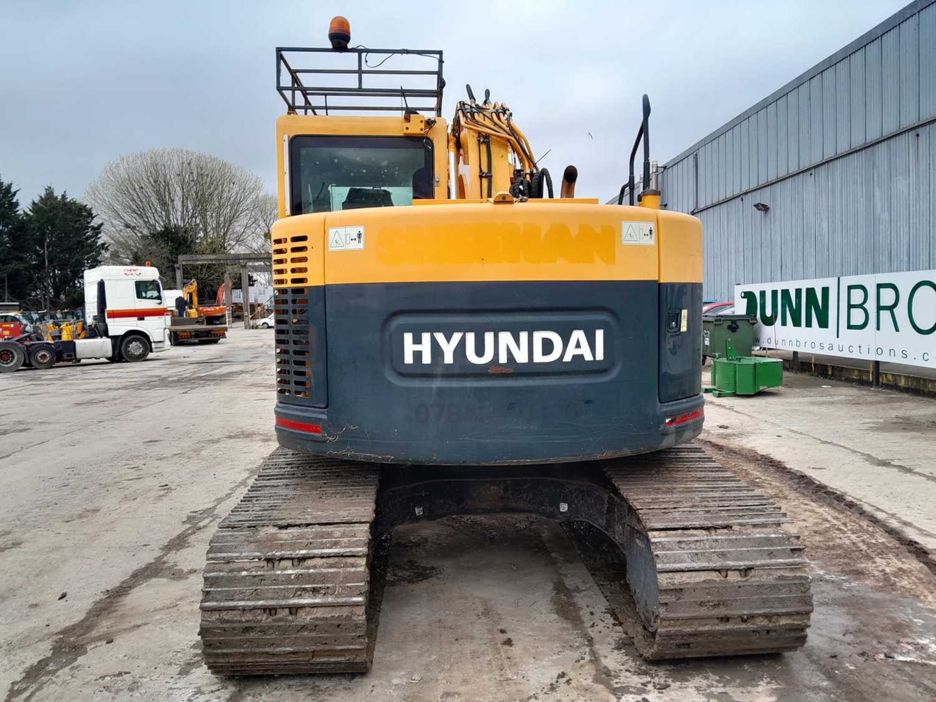 2014 Hyundai R145LCR-9A, 700mm Steel Tracks, CV, Geith Hydraulic QH, Piped, Aux. Piping, Reverse Cam - Image 4 of 33