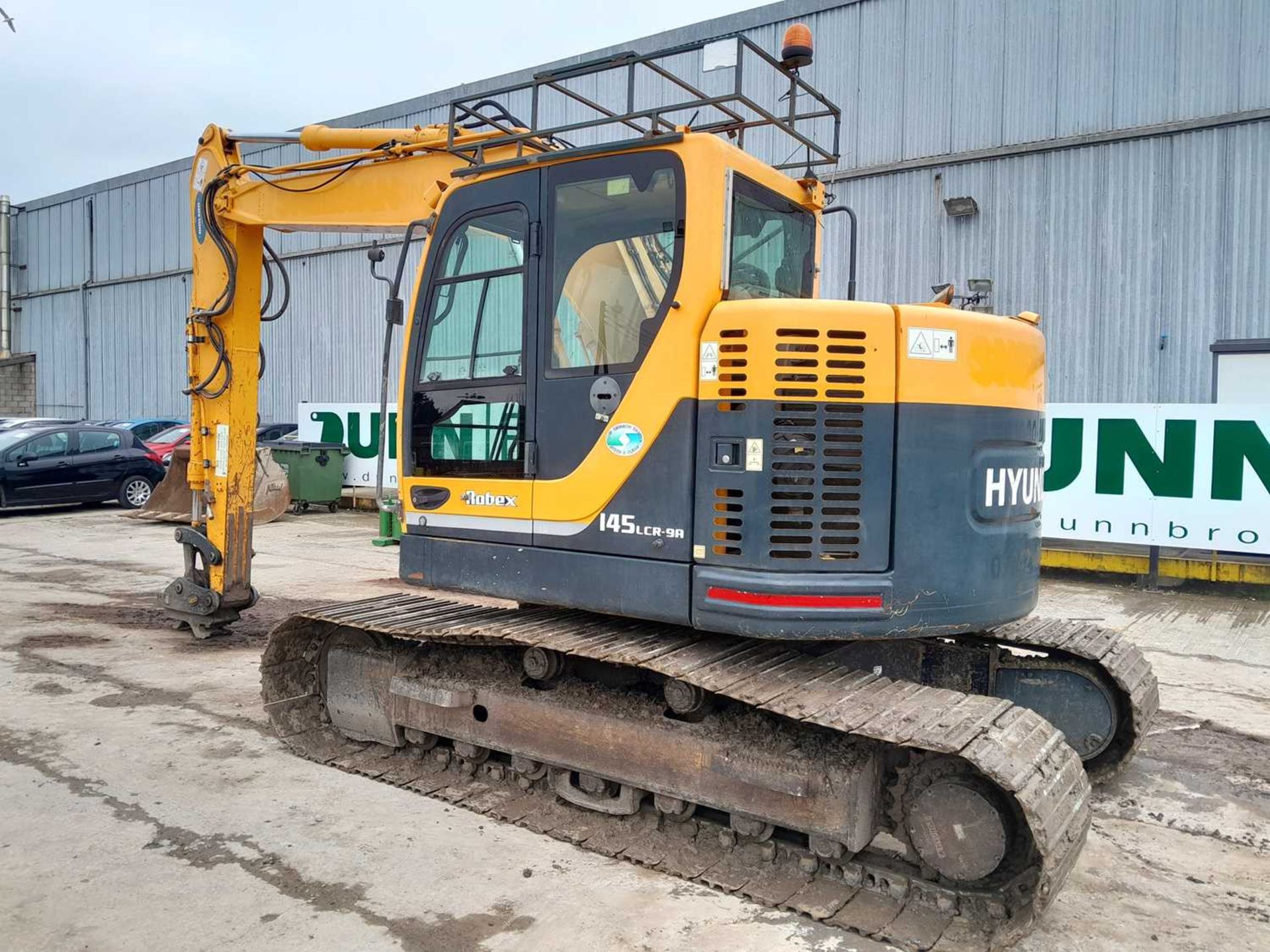 2014 Hyundai R145LCR-9A, 700mm Steel Tracks, CV, Geith Hydraulic QH, Piped, Aux. Piping, Reverse Cam - Bild 3 aus 33