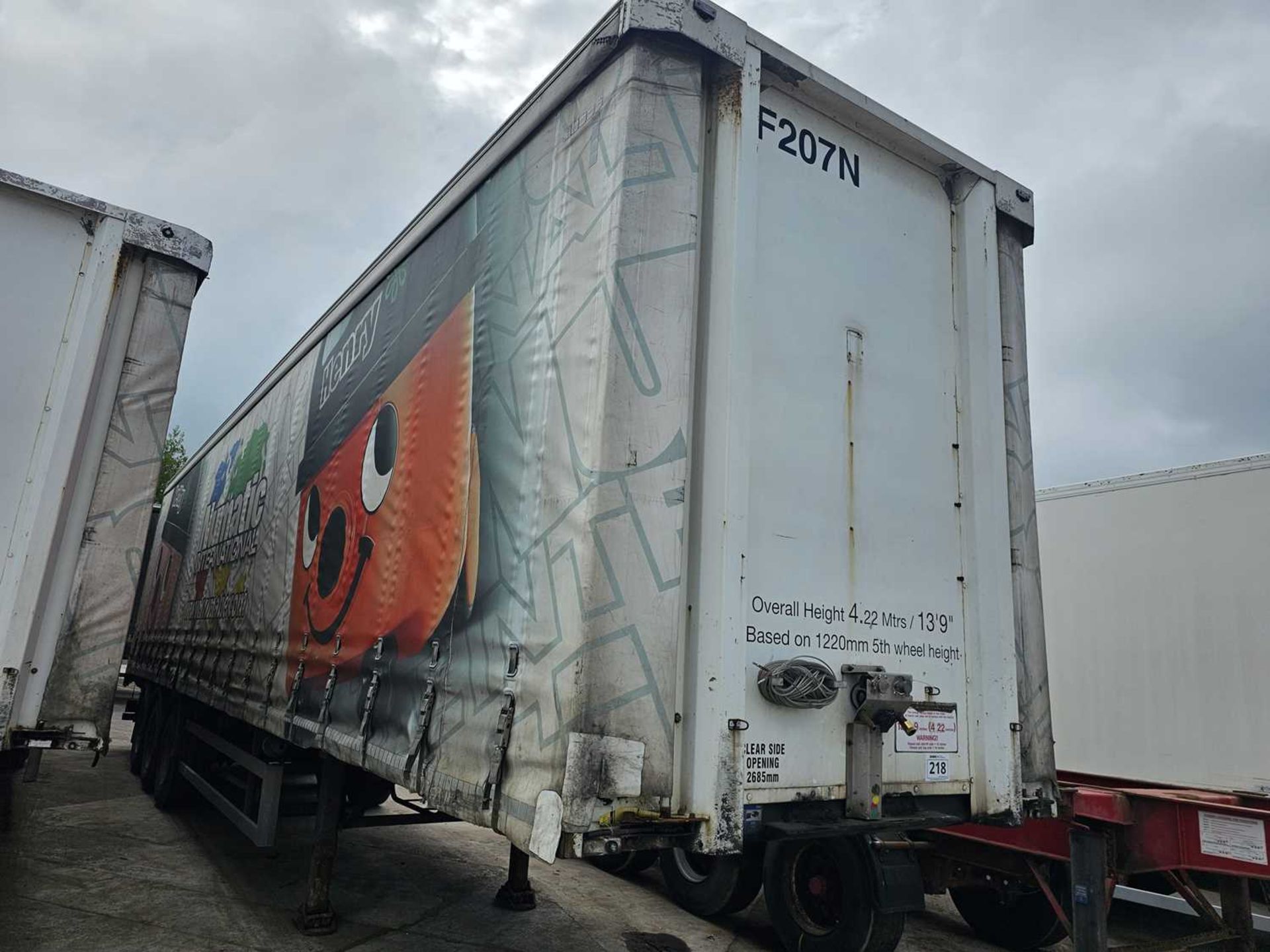 2013 SDC Tri Axle Curtainsider Trailer (Tested 10/24) - Image 4 of 13