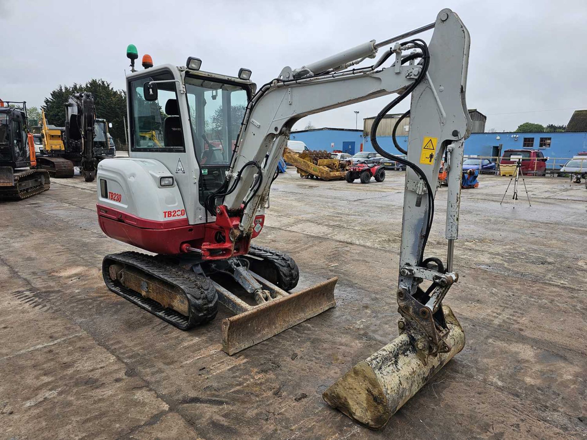 2018 Takeuchi TB230 Rubber Tracks, Blade, Offset, CV, Hill Hydraulic QH, Piped - Image 7 of 32
