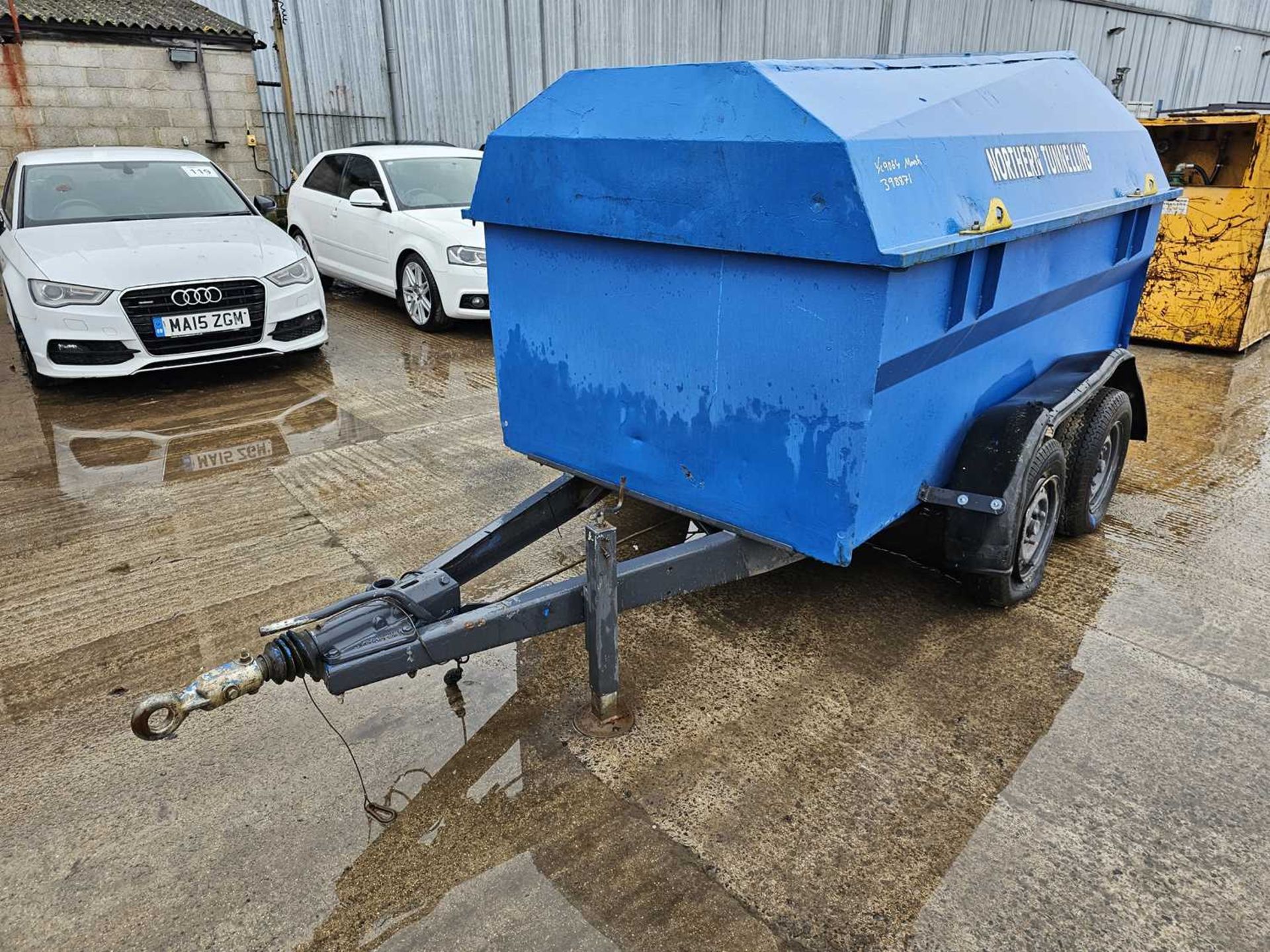 Western 2000 Litre Twin Axle Bunded Fuel Bowser, Manual Pump