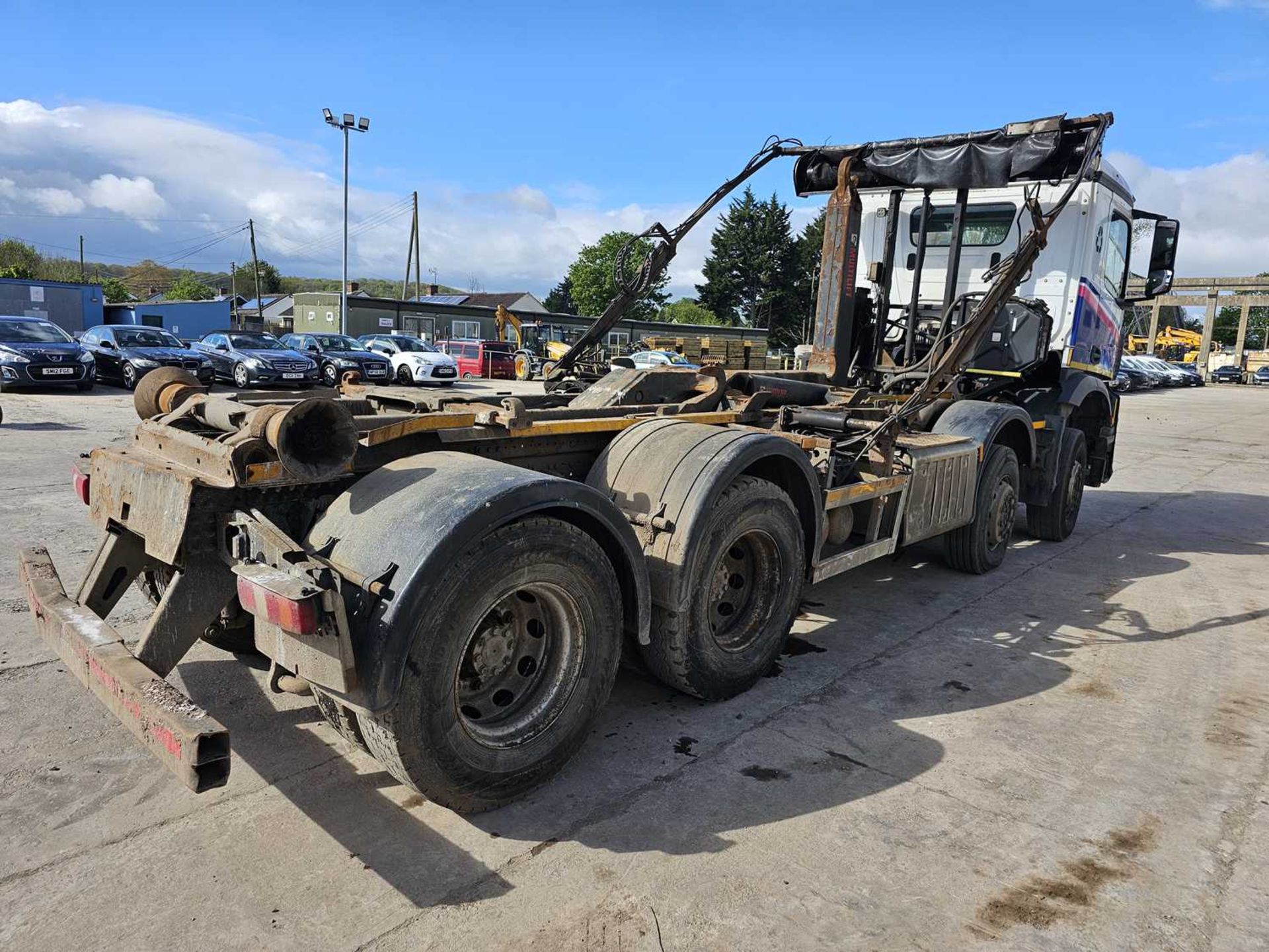 Mercedes Arocs 8x4 Hook Loader Lorry, Multilift Gear, Easy Sheet, Automatic Gear Box, A/C - Image 6 of 23