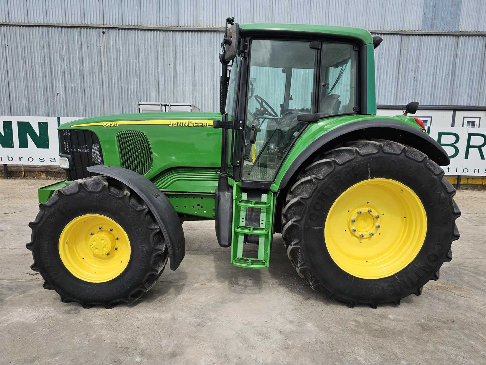 2003 John Deere 6620 4WD Tractor, 3 Spool Valves, Push Out Hitch, A/C - Image 2 of 25