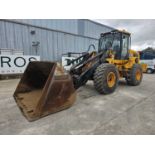 2016 JCB 437HT Wheeled Loader, High Lift Boom, Reverse Camera, A/C