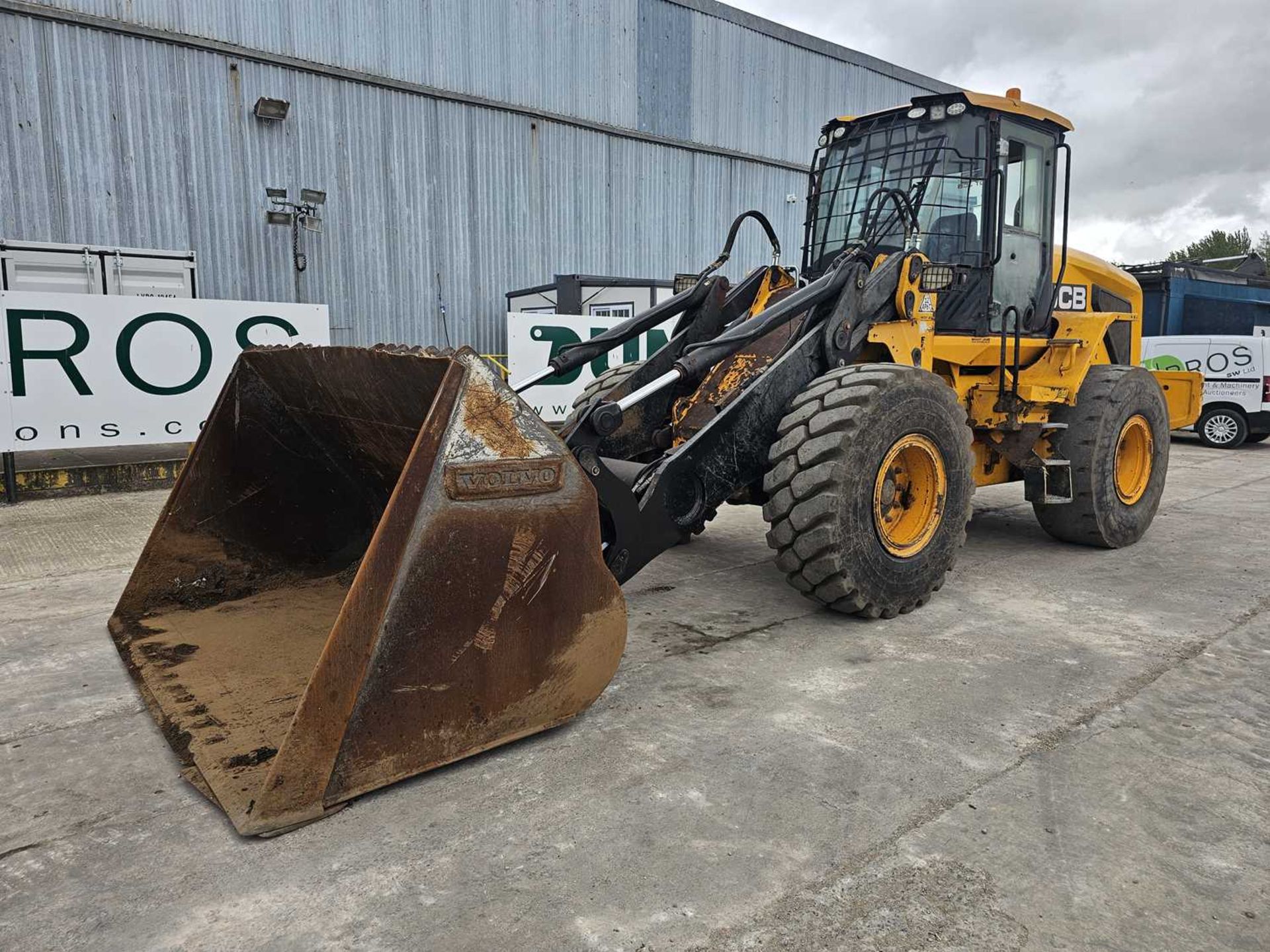 2016 JCB 437HT Wheeled Loader, High Lift Boom, Reverse Camera, A/C