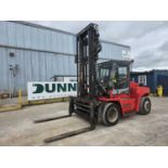 2012 Kalmar DCE90-6 Reverse Drive Diesel Forklift, 2 Stage Mast, Side Shift, Fork Positioner, A/C, F