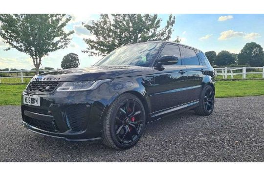 2018 Range Rover Sport SVR Auto, Paddle Shift, Sat Nav, Full Leather, Bluetooth, Cruise Control, Cli - Image 1 of 14