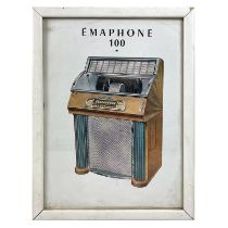 Framed Emaphone 100 Jukebox Poster