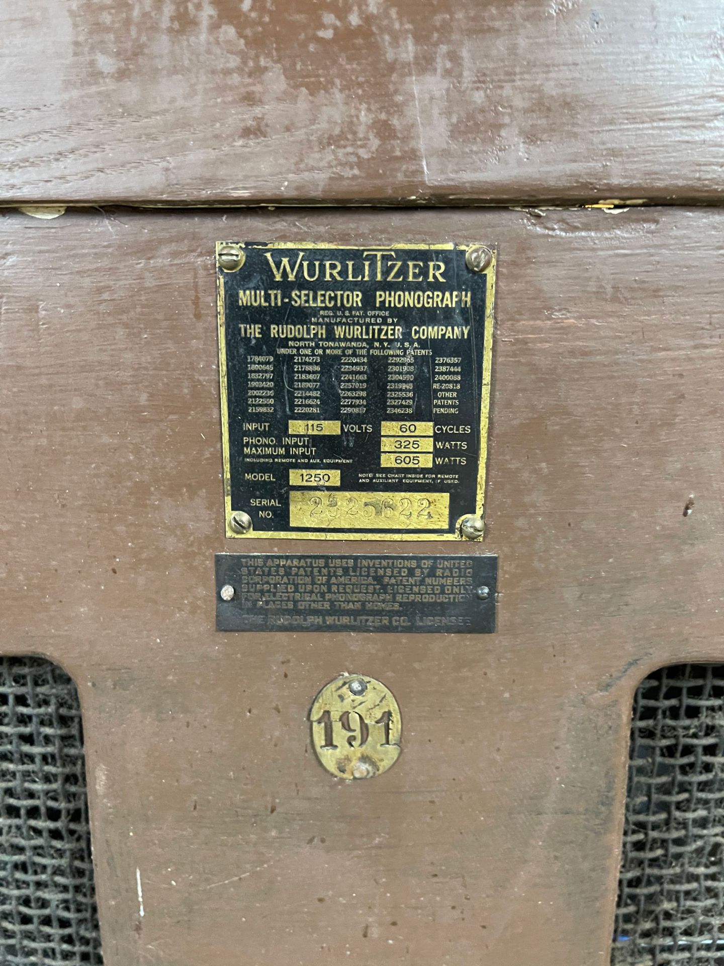 1950 Wurlitzer 1250 Jukebox - Image 9 of 17