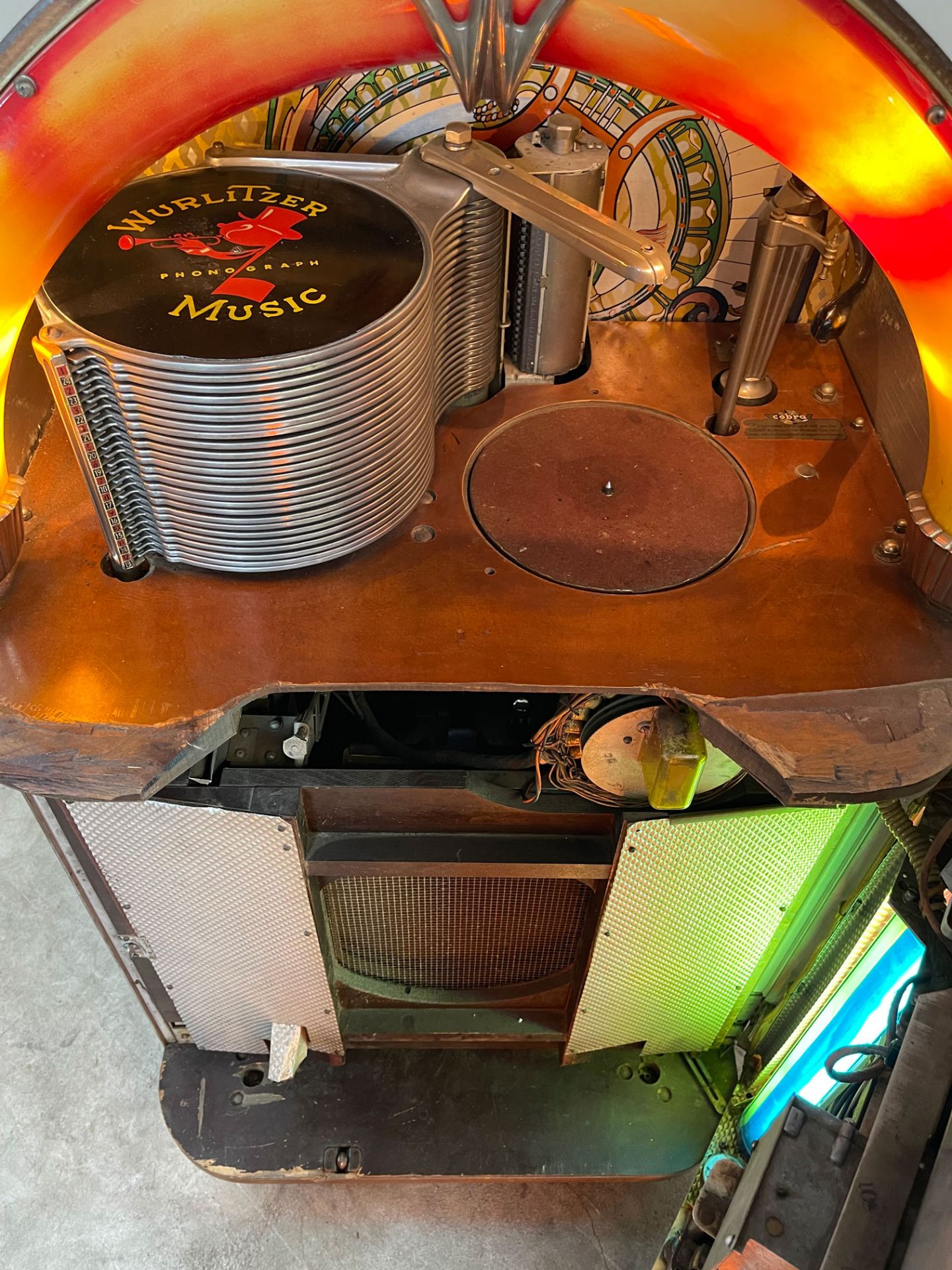 1948-49 Wurlitzer 1100 "Bomber Nose" Jukebox - Bild 15 aus 15