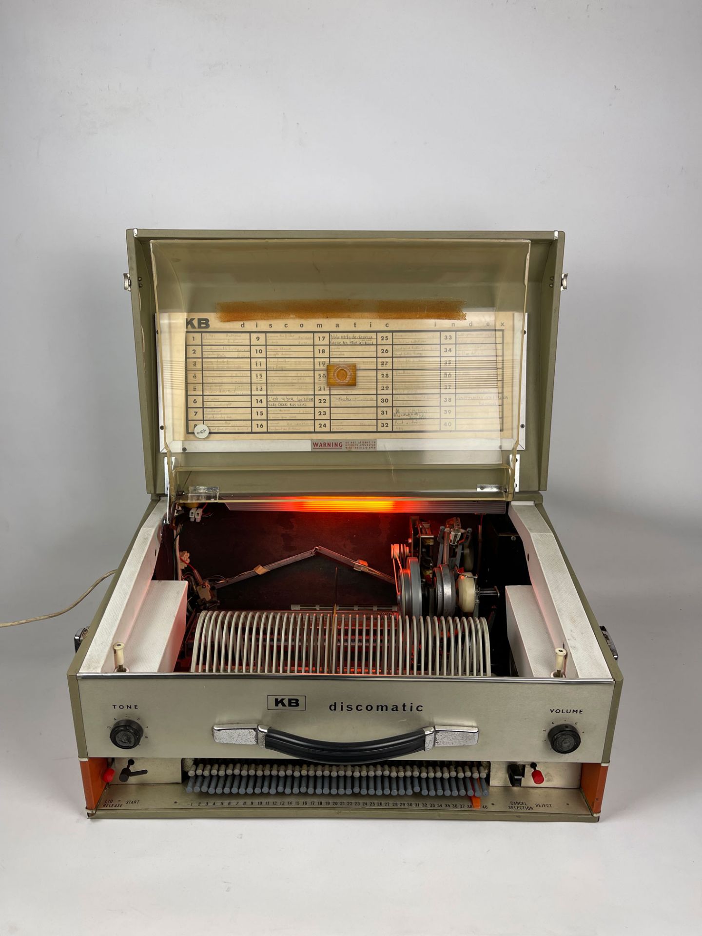 1965 Kolster-Brandes KB Discomatic Portable Jukebox - Image 3 of 11