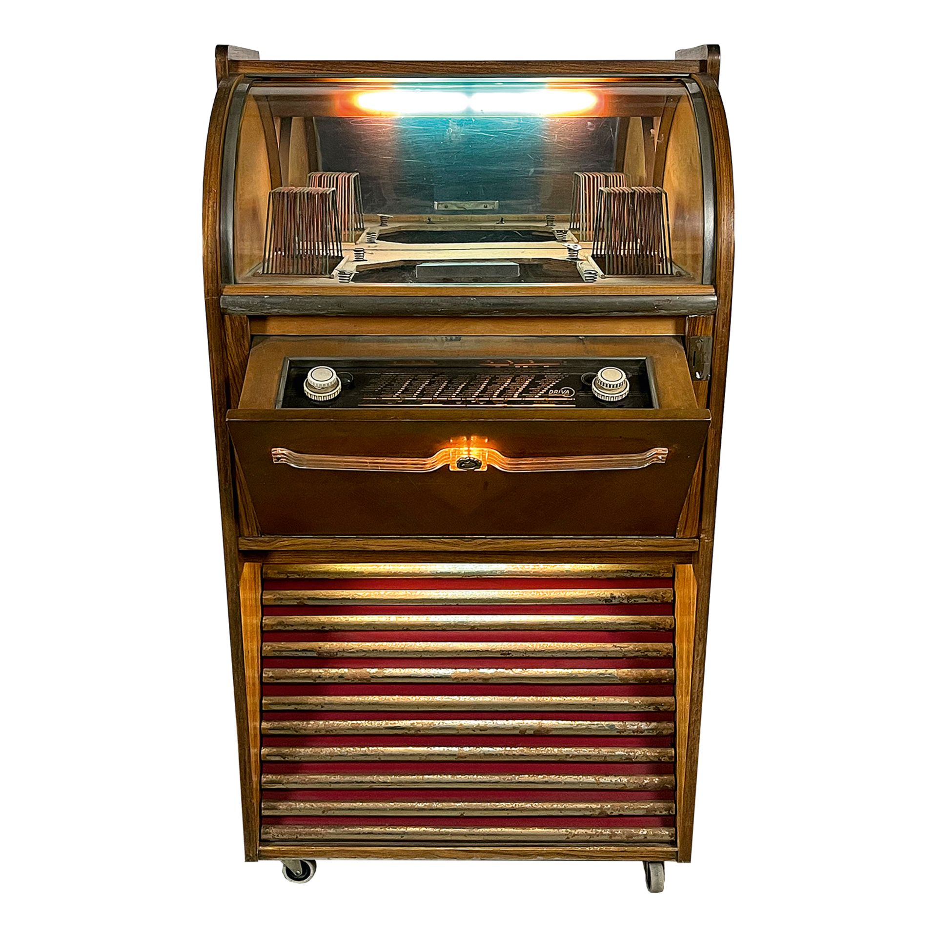 1958 Belgian Driva "Brabant Box" Coin-Op Radio and Record Player Jukebox