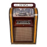 1954 Telfa Belgian Magic Music F.S. Coin-Op Radio & Record Player