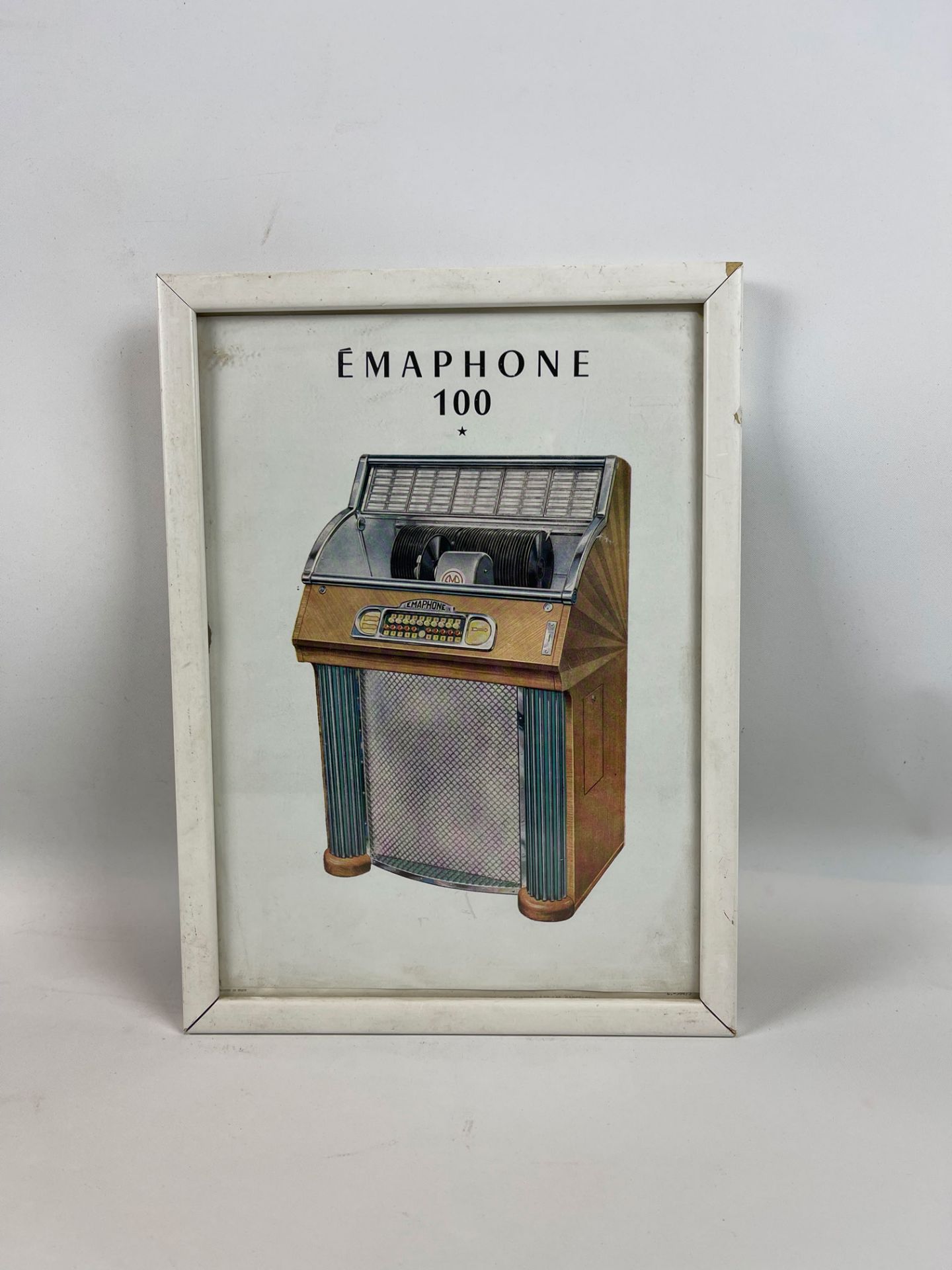 Framed Emaphone 100 Jukebox Poster - Image 2 of 3