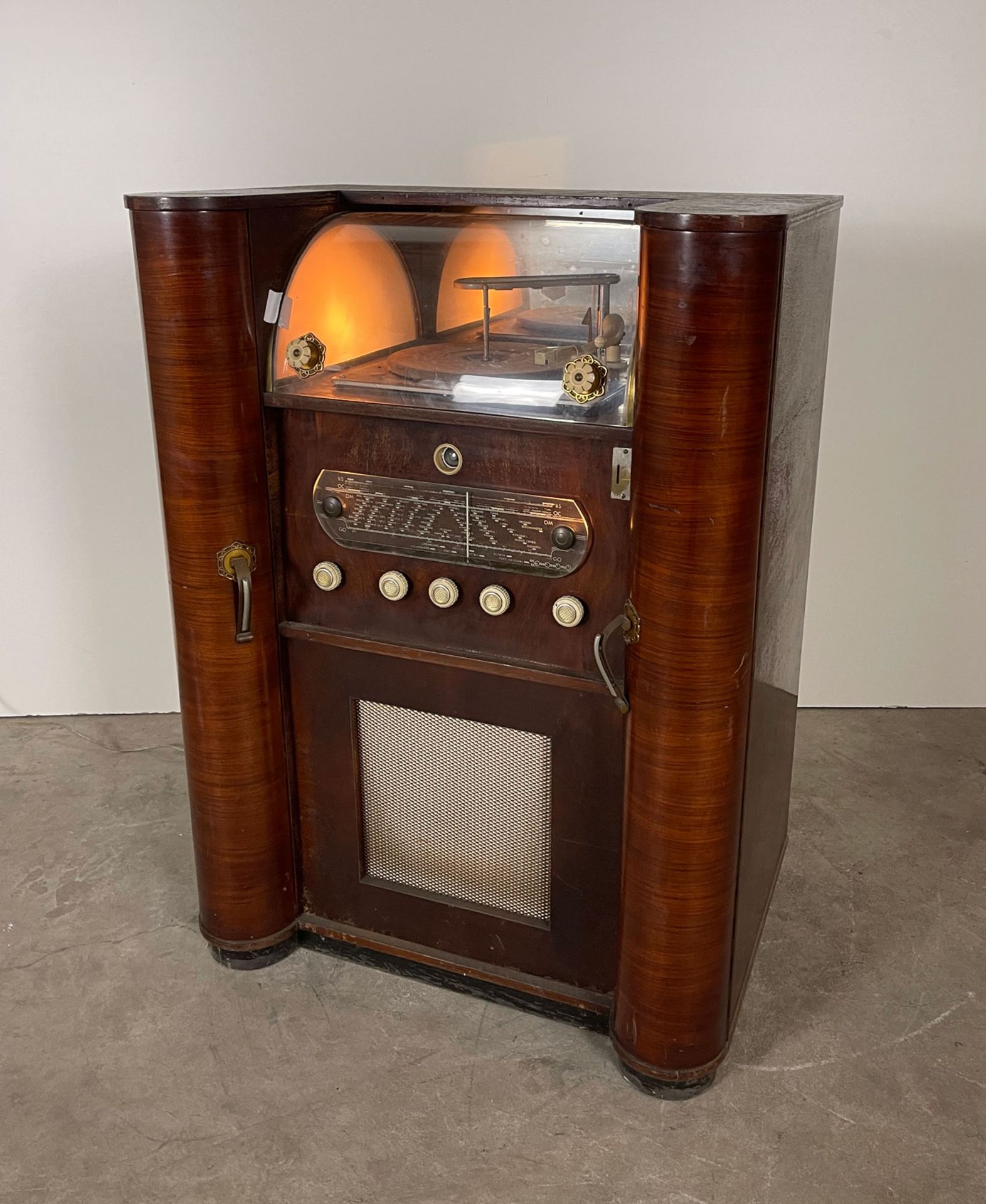 Mid-Fifties Valcke Heule Belgian Coin-Op Radio & Record Player - Bild 2 aus 15