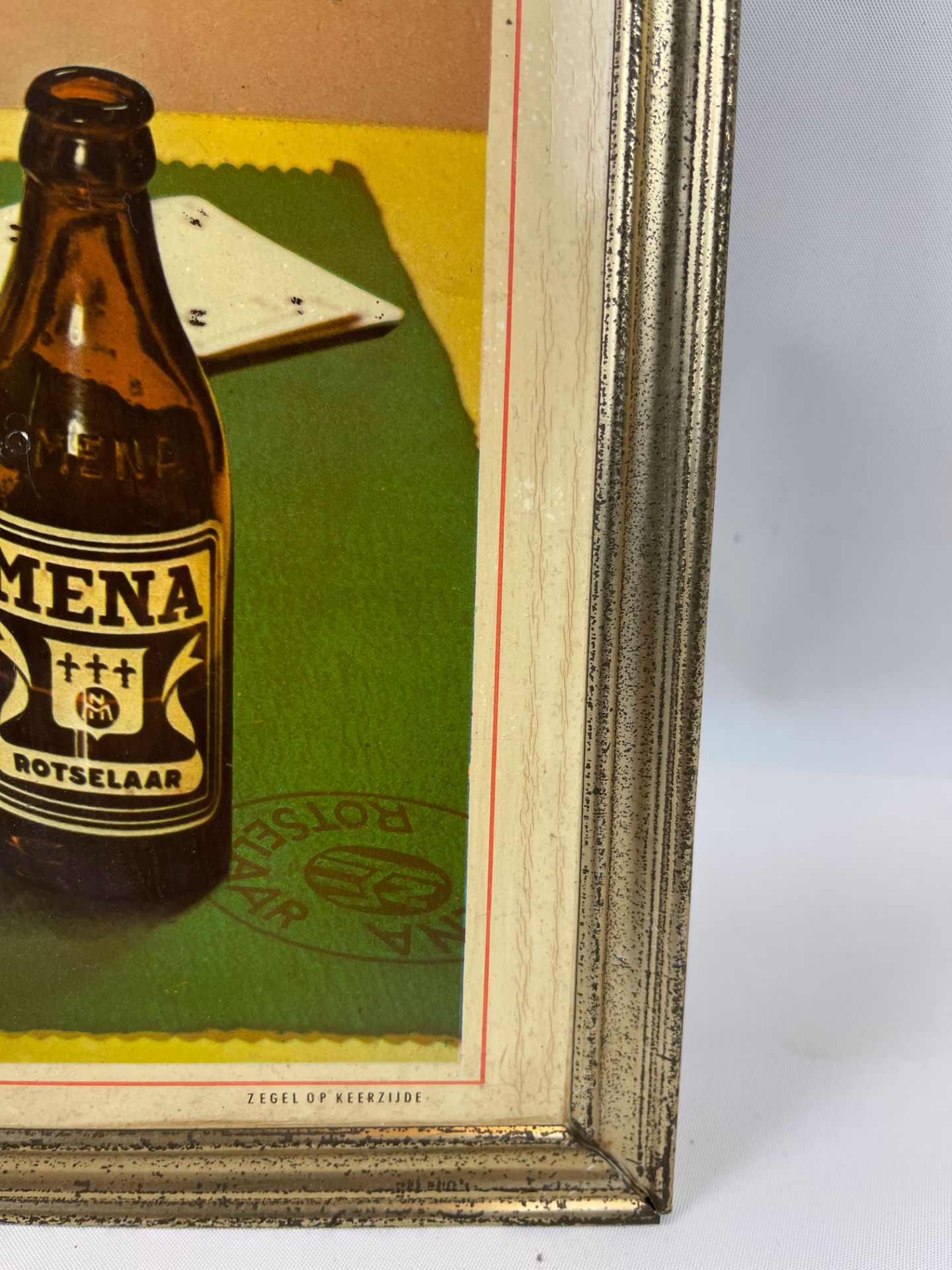 Framed 1960s Costo Mena Belgian Beer Advertisement - Bild 6 aus 7