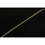 bracelet in yellow gold (18 carat) with more than 3 carat of high quality brilliant cut