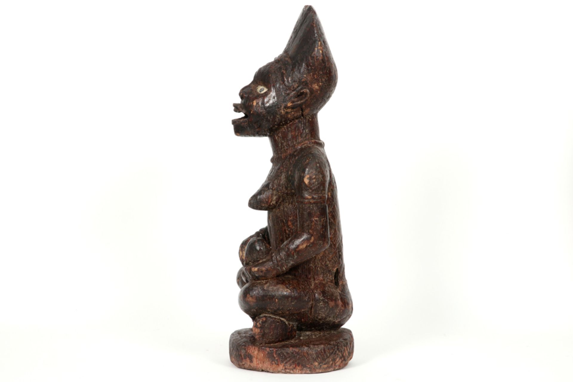 African Congolese "Phemba" maternity sculpture, collected around 1950 prov : former collection of - Image 3 of 4