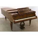 antique French "Erard Paris" marked grand piano in rose-wood with serial number 67019 || ERARD -