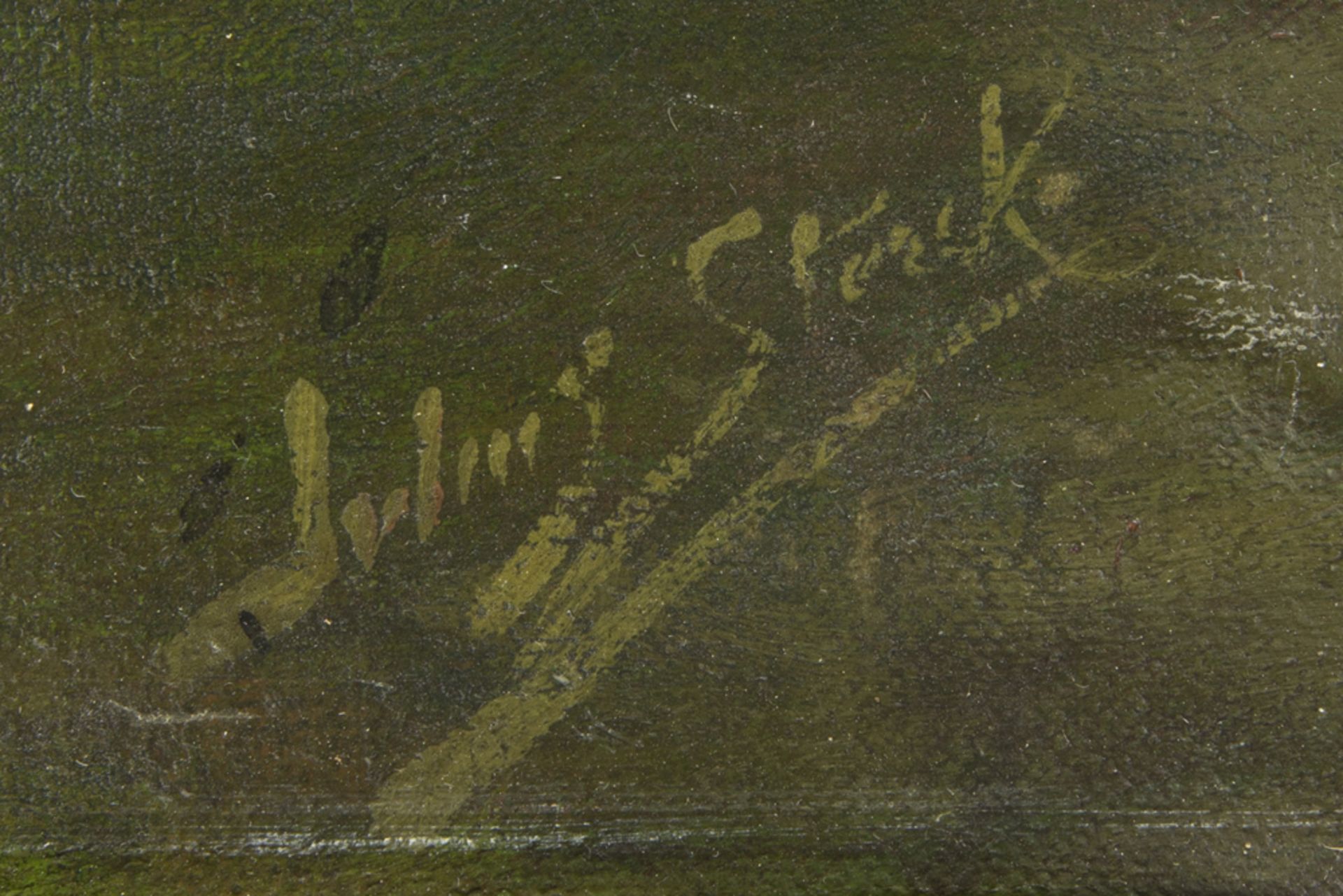 19th Cent. oil on canvas - signed Julius Starck || STARCK JULIUS (1814 - 1884) olieverfschilderij op - Image 2 of 4