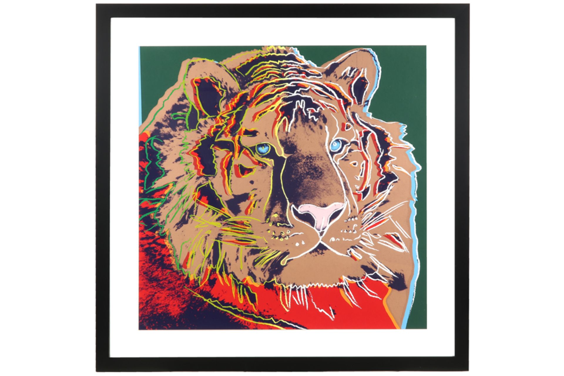 Andy Warhol "Tigre" silkscreen from the series "Endangered Species" with the blind stamp of Warhol's - Bild 2 aus 4