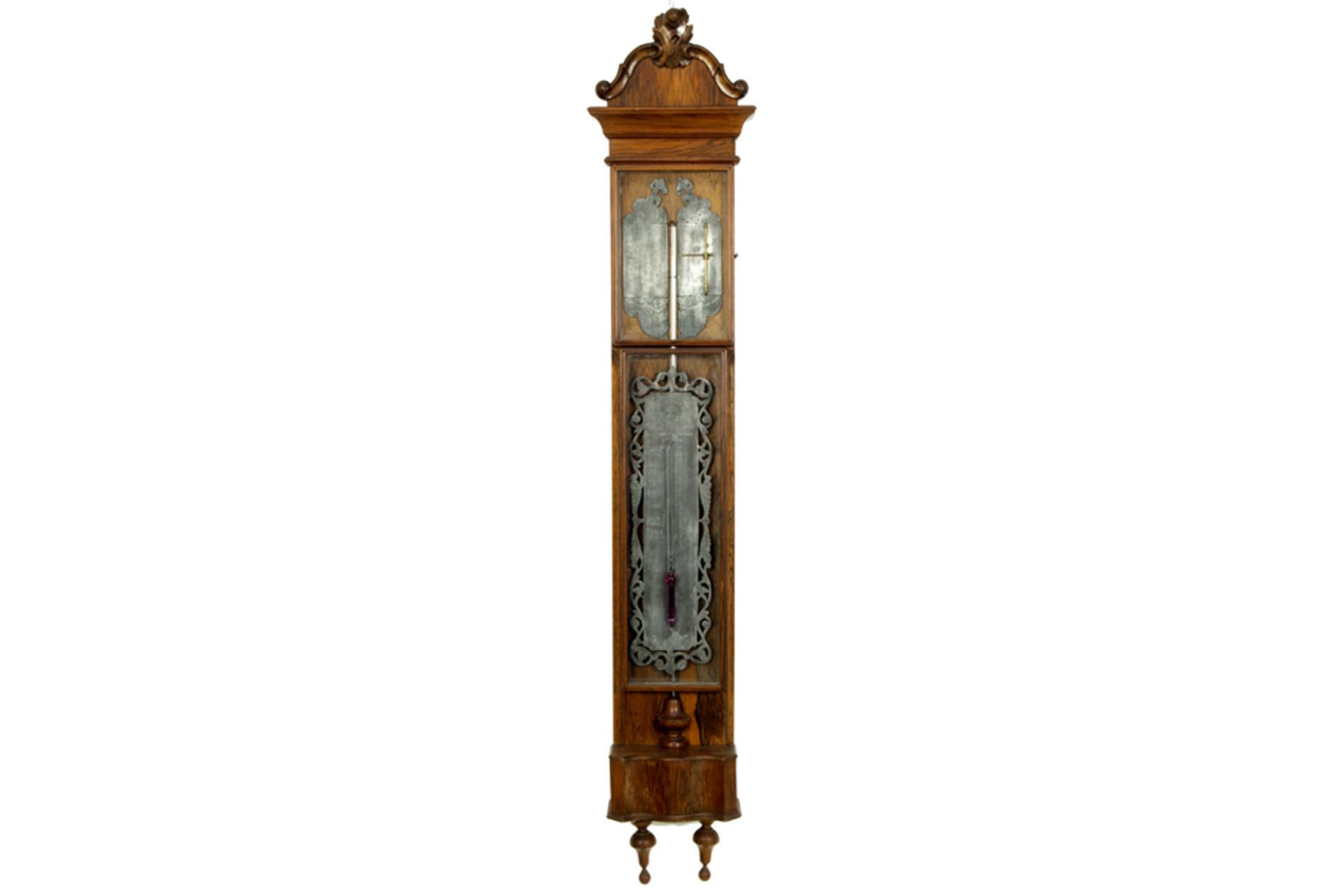 18th Cent. Dutch barometer with its case in rose-wood and its work signed Rosselli - Amsterdam and
