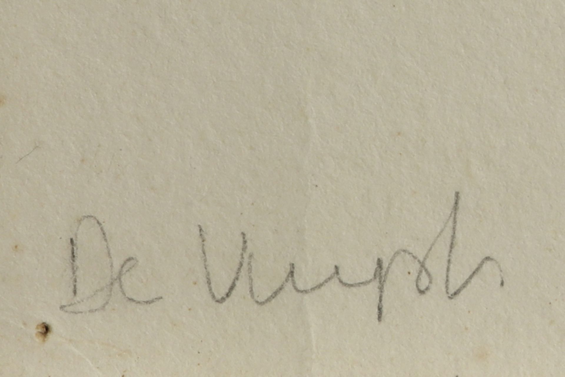 20th Cent. Belgian aquarelle - signed Gaspard De Vuyst || DE VUYST GASPARD (1923 - 2020) - Image 2 of 2