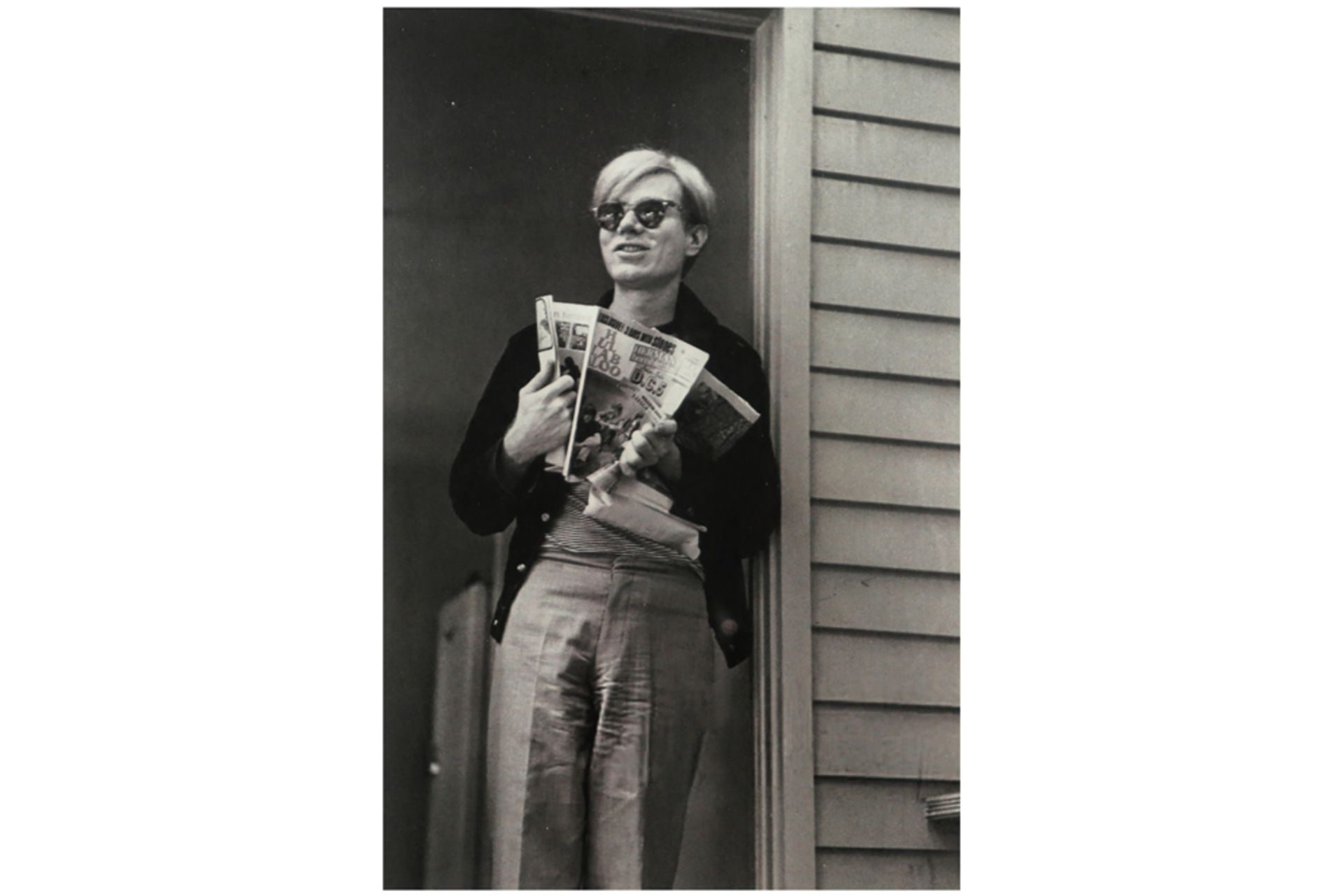 two photoprints in black and white of Andy Warhol - after the original pictures from 1966 || Twee - Bild 5 aus 5