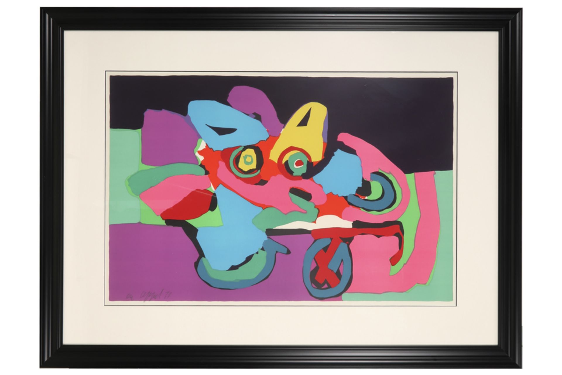 Karel Appel signed lithograph printed in colors - dated (19)71 || APPEL KAREL (1921 - 2006) - Image 3 of 3