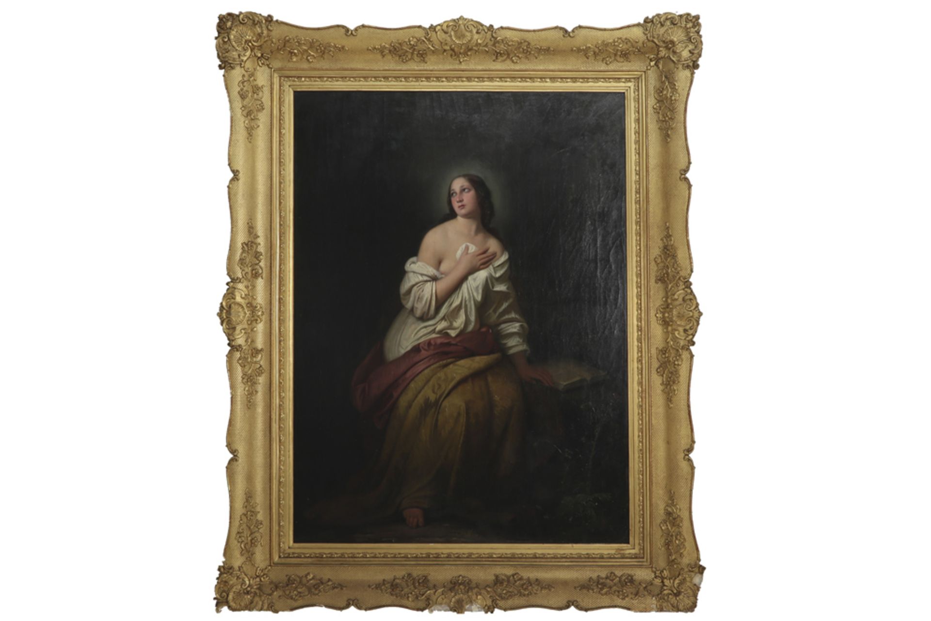 19th Cent. French oil on canvas - attributed to Ary Scheffer || SCHEFFER ARY (1795 - 1858) (FR) - Bild 2 aus 3