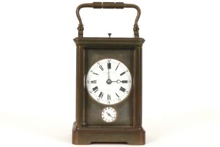 antique travel clock || Antieke reisklok - hoogte : 16 cm