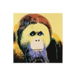 Andy Warhol "Urang Utan" silkscreen from the series "Endangered Species" with the blind stamp of