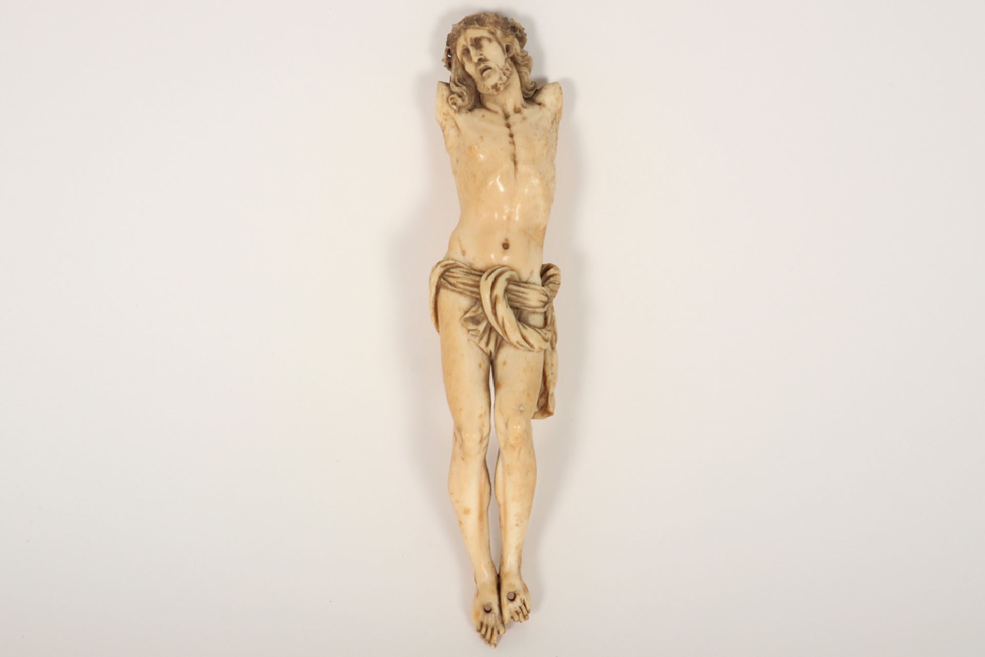 antique Christ corpus sculpture || Antieke Christuscorpus - hoogte : 17,5 cm