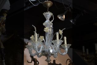 Venetian Murano glass chandelier || Venetiaanse luster in Murano-glas - hoogte : ca 70 cm