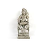 decorative Indian sculpture in polychromed wood || Decoratieve Indische sculptuur in gepolychromeerd