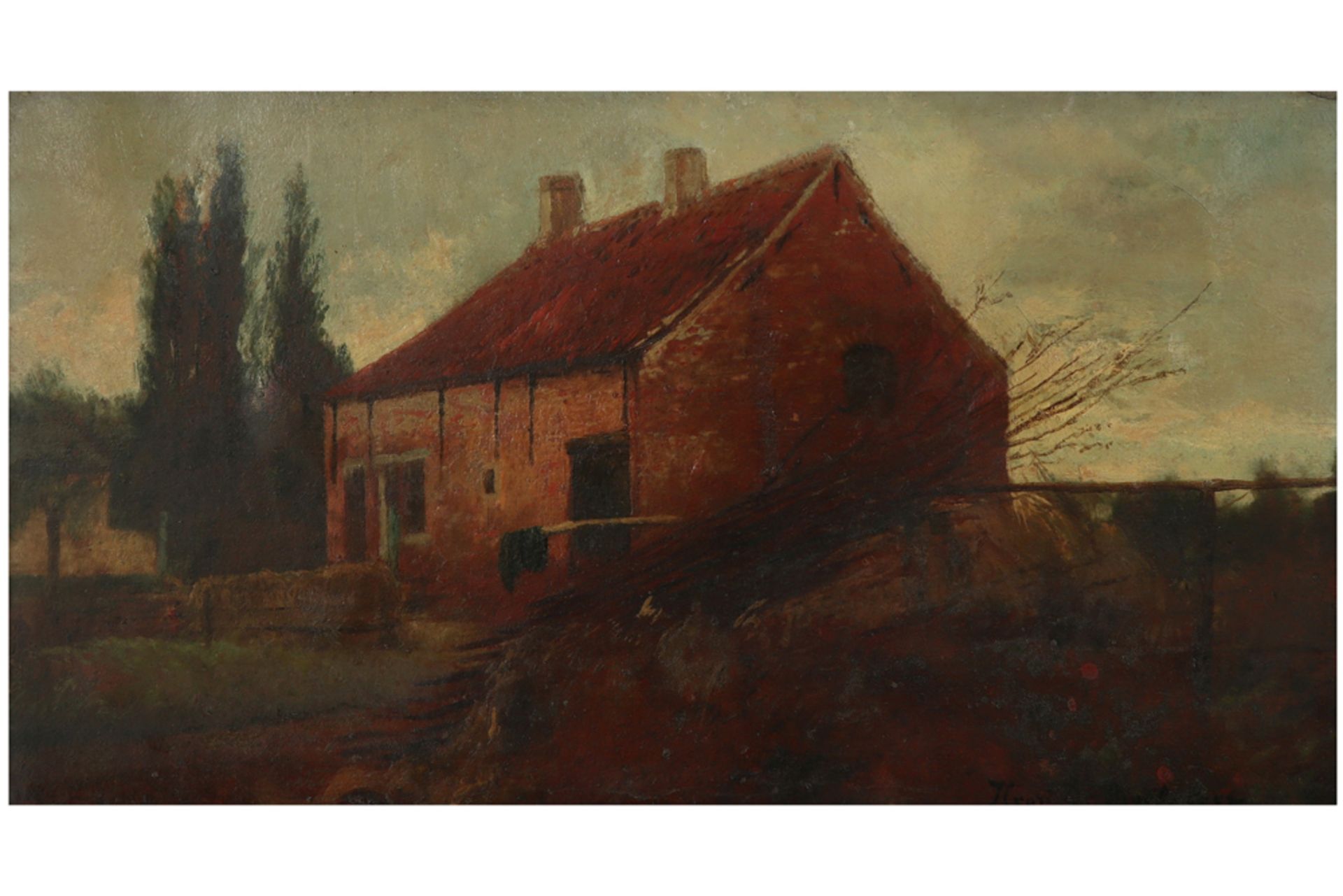 19th Cent. Belgian oil on canvas - signed henri De Braekeleer - certified on the back by the