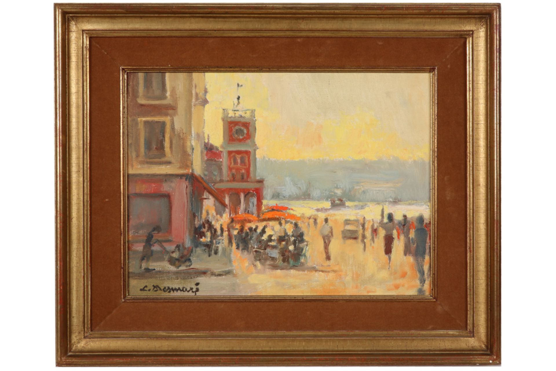 20th Cent. Belgian oil on canvas - signed Lucien Desmaré || DESMARÉ LUCIEN (1905 - 1961) - Bild 3 aus 4