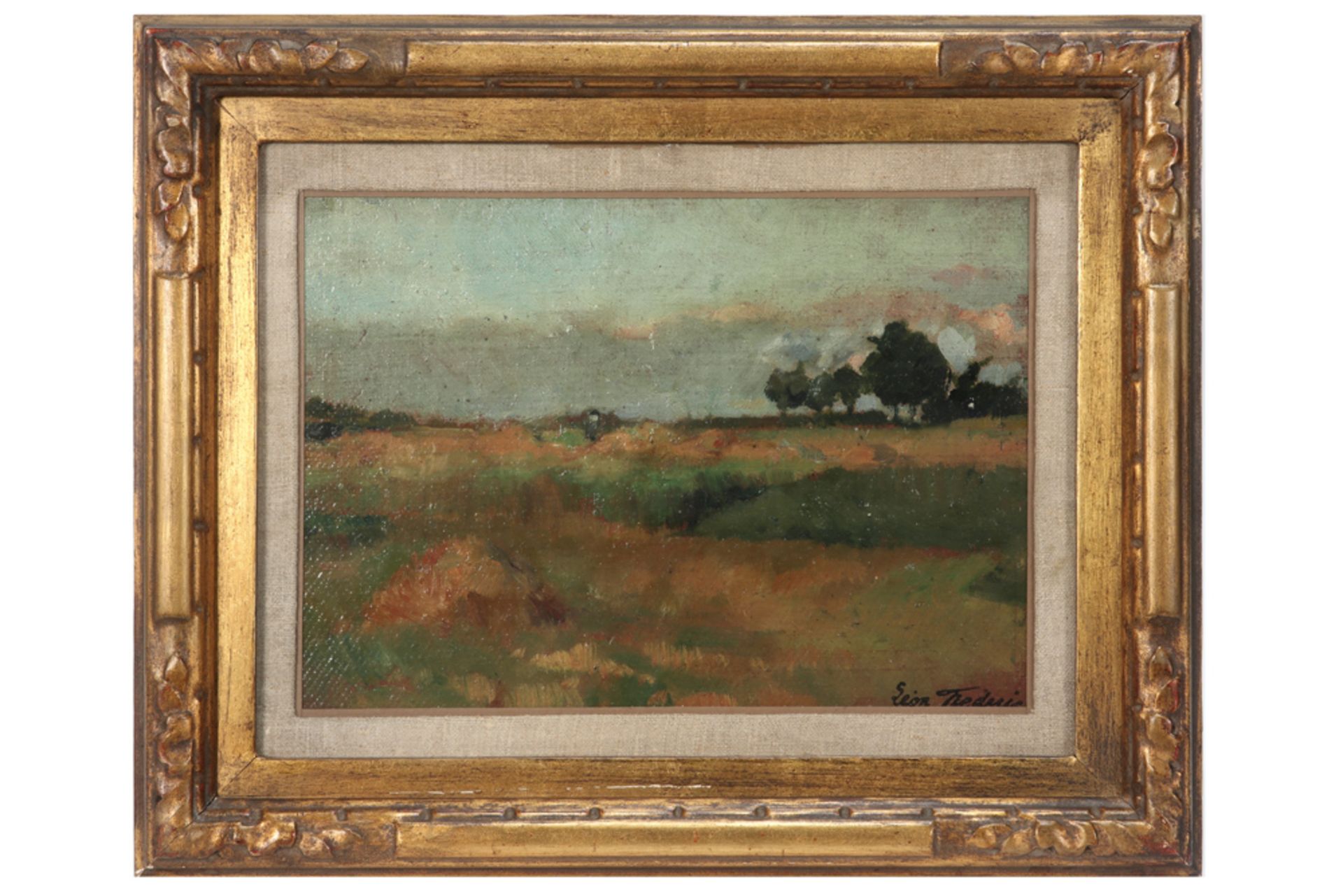 early 20th Cent. Belgian oil on panel - signed Leon Frédéric and certified by Georges Frederic on - Image 3 of 5