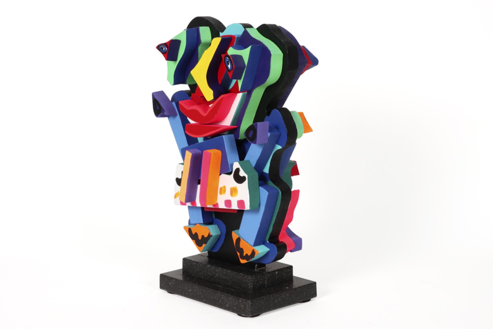 20th Cent. Roja Ting sculpture in painted MDF dd 2018 - signed and with certificate || ROJA - Image 5 of 9
