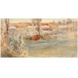 Belgian mixed media (pencil and aquarelle) - signed Armand Heins and dated 1901 || HEINS ARMAND, JAN