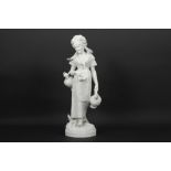 antique Polydor Comein signed sculpture in (biscuit-)porcelain || COMEIN POLYDOR (1848 - 1907)